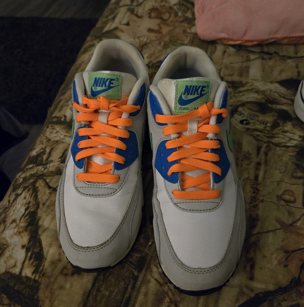 Nike Kids' Orange and Blue Sneakers